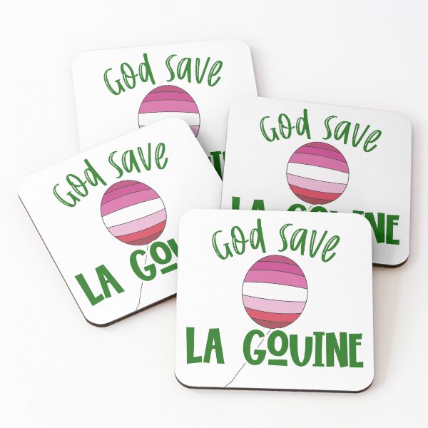 Item preview, God Save La Gouine - un ballon / drapeau lesbien designed and sold by incurablehippie.