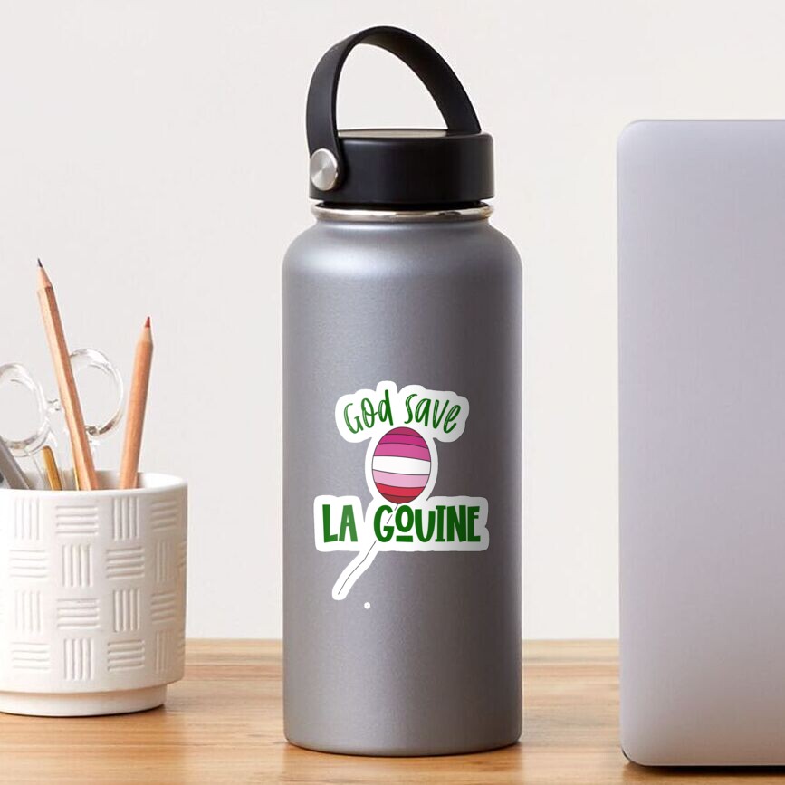 God Save La Gouine - un ballon / drapeau lesbien Sticker