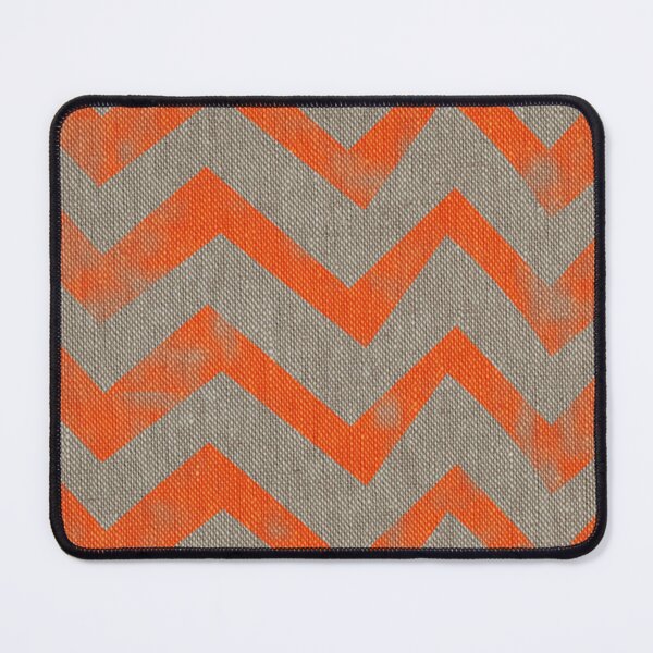 Item preview, Orange Chevron on Linen designed and sold by Vin  Zzep.