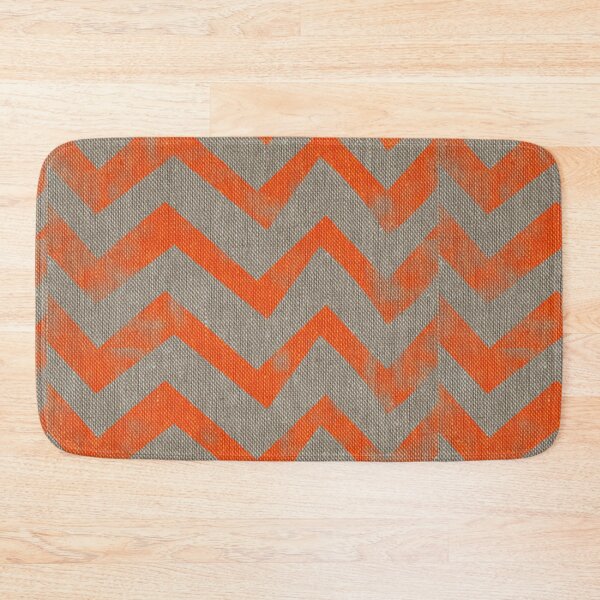 Item preview, Orange Chevron on Linen designed and sold by Vin  Zzep.