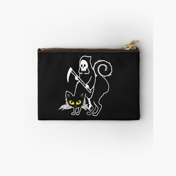 Item preview, Death Grim Reaper Riding a Black Cat Cool Halloween-Shirt designed and sold by JARELYSHOP.