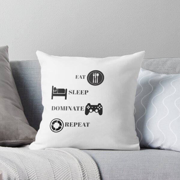 Item preview, Eat sleep dominate repeat sticker designed and sold by choumilanais.