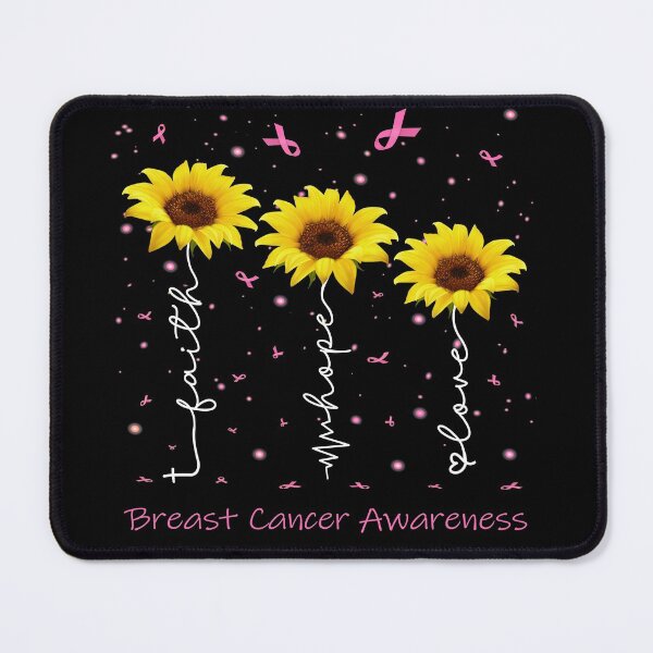 Item preview, Sunflower Faith Hope Love Breast Cancer Awareness designed and sold by largellie.