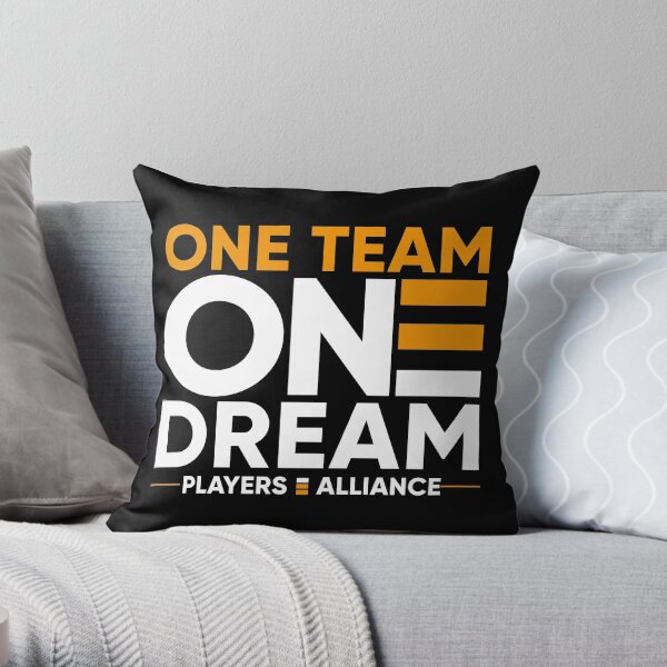 One Team One Dream Players Alliance Throw Pillow