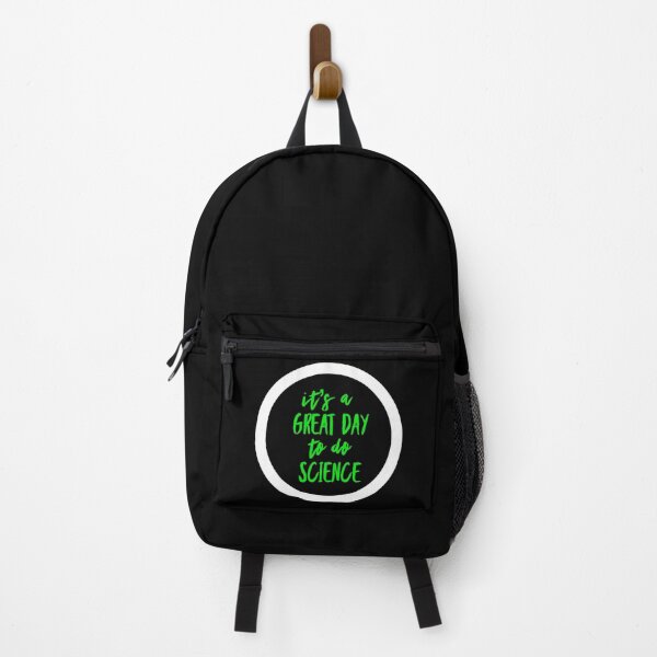 Item preview, It’s a great day to do science in white and green font on black background designed and sold by UncleStuScience.