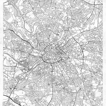 Artwork thumbnail, Manchester Map Line by HubertRoguski