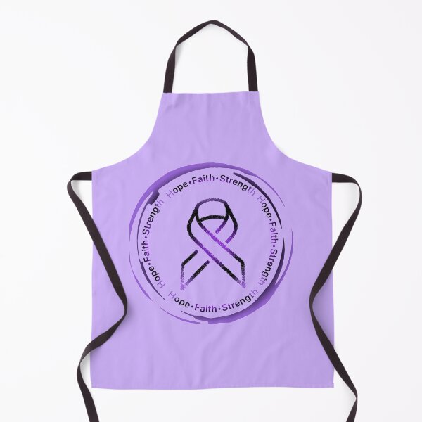 Item preview, Hope•Faith•Strength Awareness ribbon (Purple&Black) designed and sold by Chronic Illness Awareness Shop.