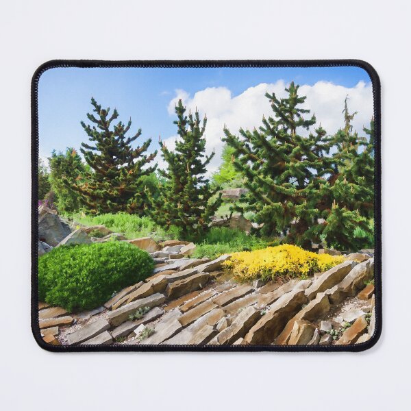 Item preview, Earthtones, Greens and Yellows - Impressions of a Rock Garden designed and sold by Georgia Mizuleva.