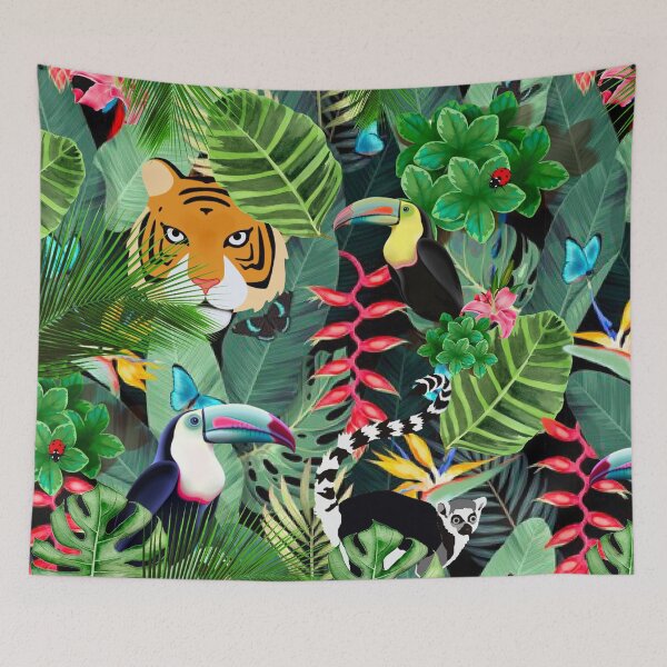 Item preview, Tropical Jungle Pattern  designed and sold by MarcSabuncu.