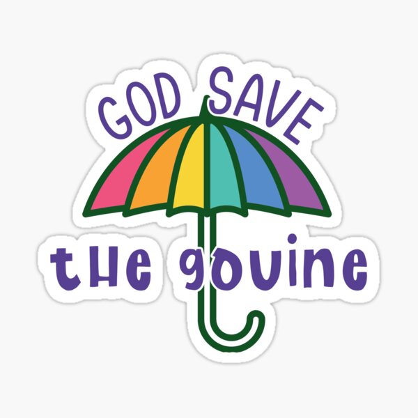God Save The Gouine - la parapluie arc-en-ciel Sticker