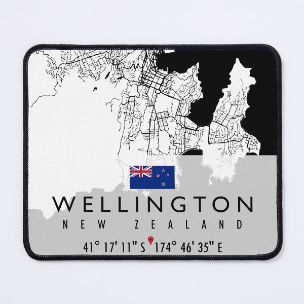 Item preview, WELLINGTON MAP NEW ZEALAND designed and sold by hatimelhag.