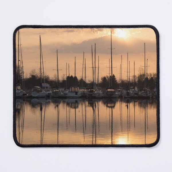 Item preview, Pale Gold Sunrise With Yachts designed and sold by Georgia Mizuleva.
