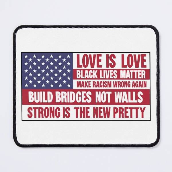Item preview, American flag with liberal slogans designed and sold by Good-Looking Corpse.