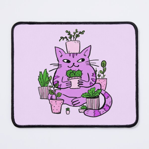 Item preview, Cute Cacti Cat Meditation Colored designed and sold by luchik-and-co.