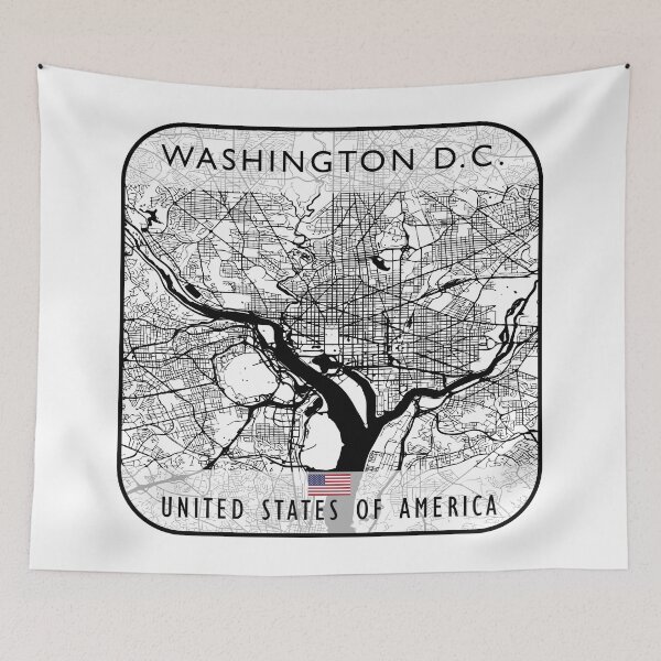 Item preview, WASHINGTON D.C. MAP USA designed and sold by hatimelhag.