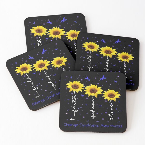 Item preview, Sunflower Faith Hope Love Charge Syndrome Awareness designed and sold by largellie.