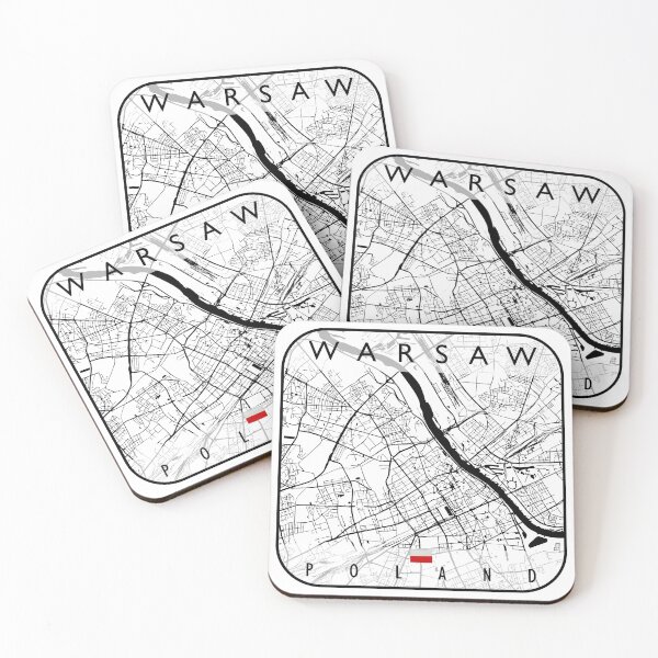 Item preview, WARSAW MAP POLAND designed and sold by hatimelhag.