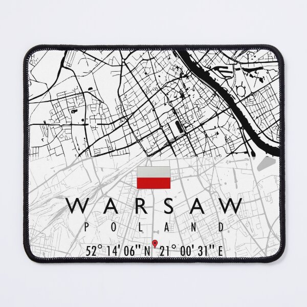 Item preview, WARSAW MAP POLAND designed and sold by hatimelhag.