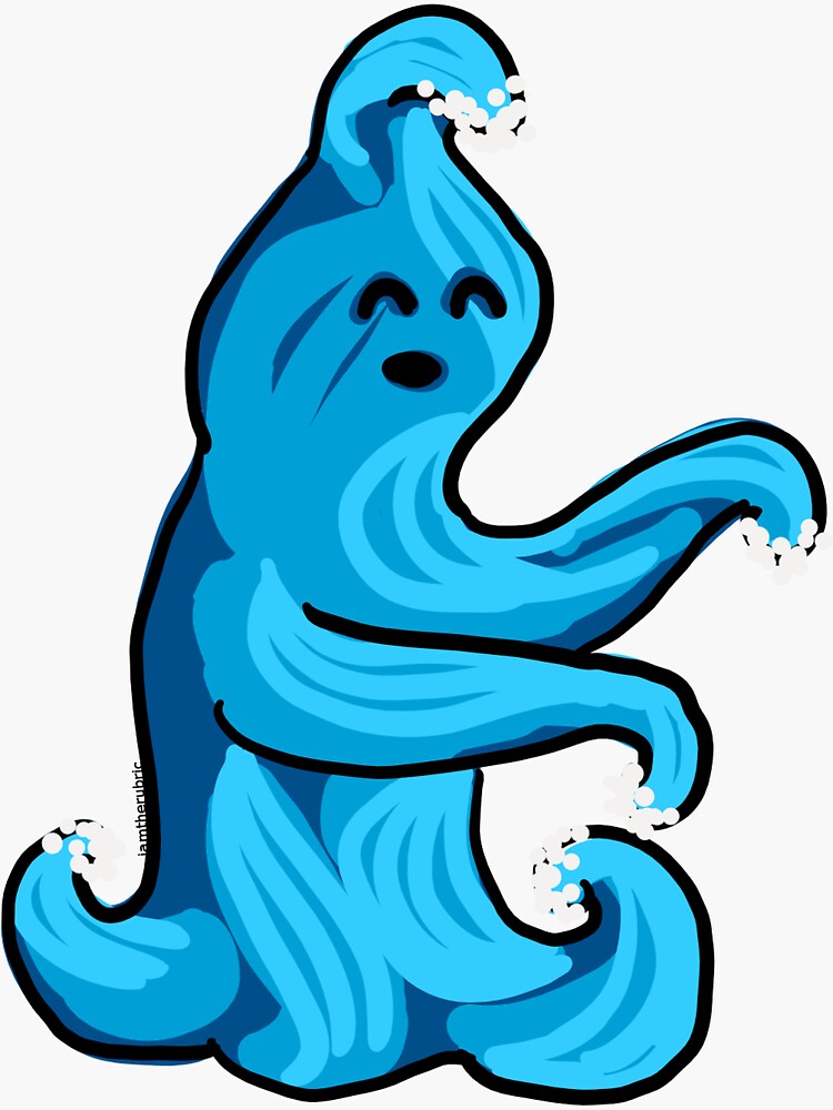 "Water Elemental...but cute!" Sticker for Sale by iamtherubric Redbubble