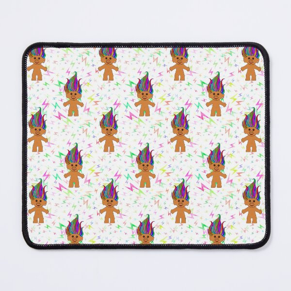 Item preview, Colourful Retro Troll Doll Print for 90s Kids - Rainbow Hair designed and sold by Illustratebynat.