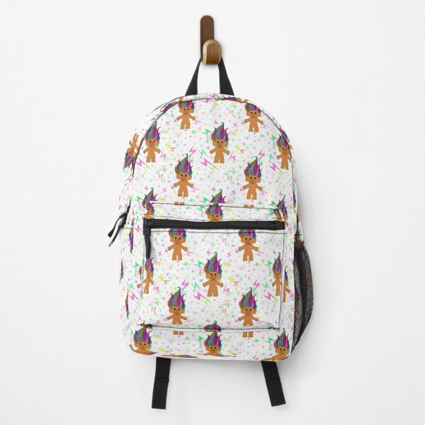 Item preview, Colourful Retro Troll Doll Print for 90s Kids - Rainbow Hair designed and sold by Illustratebynat.
