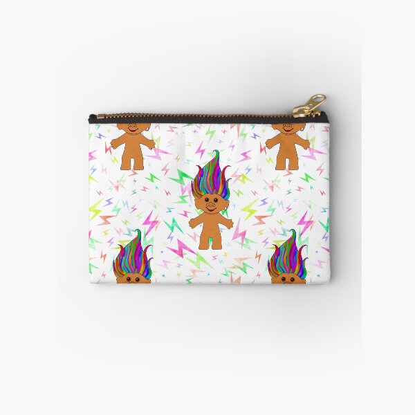 Item preview, Colourful Retro Troll Doll Print for 90s Kids - Rainbow Hair designed and sold by Illustratebynat.