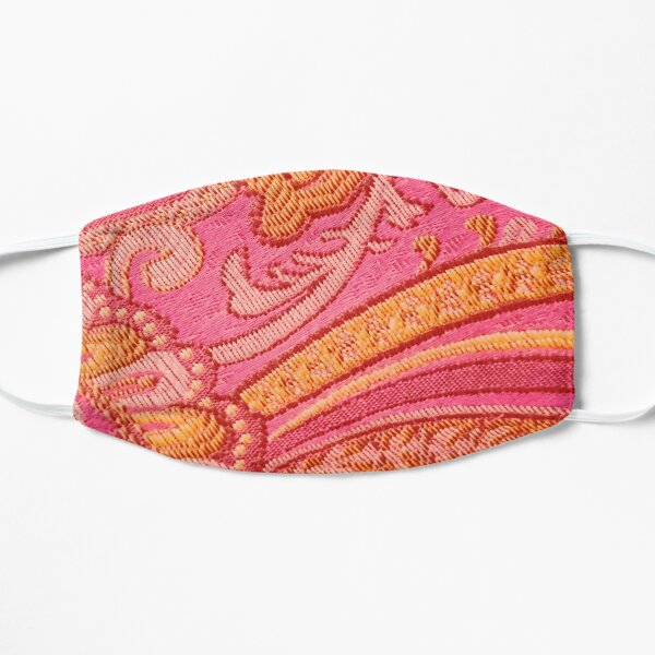 Pink Orange Swirl Design Classic Tapestry Flat Mask