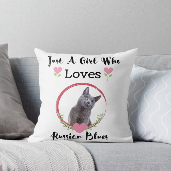 Item preview, Just A Girl Who Loves Russian Blues designed and sold by SewnMemories.