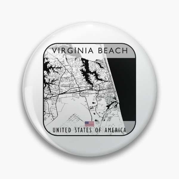 Item preview, VIRGINIA BEACH MAP USA designed and sold by hatimelhag.