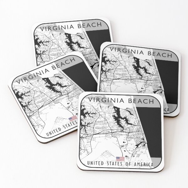 Item preview, VIRGINIA BEACH MAP USA designed and sold by hatimelhag.