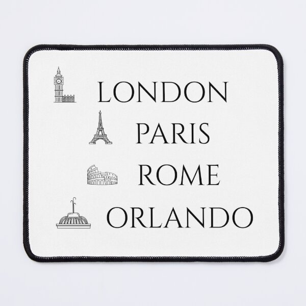 Item preview, Orlando Florida & London Paris Rome designed and sold by TYPhoenicians.