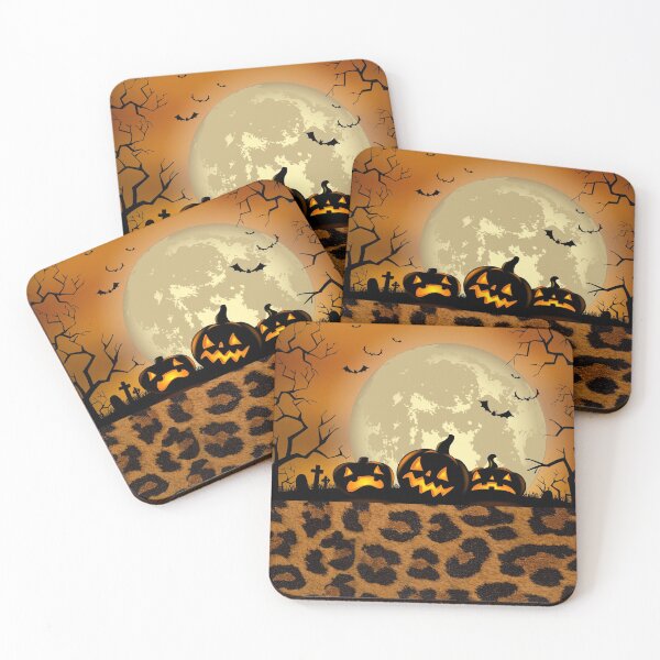 Item preview, Spooky Pumpkins With Leopard Skin designed and sold by Nabello.