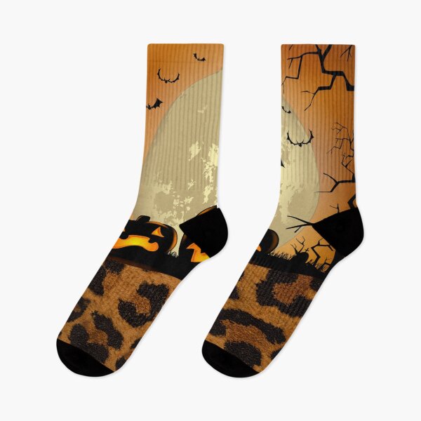 Item preview, Spooky Pumpkins With Leopard Skin designed and sold by Nabello.