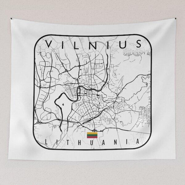 Item preview, VILNIUS MAP LITHUANIA designed and sold by hatimelhag.