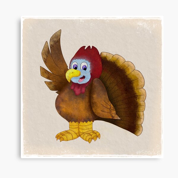 Thanksgiving fun with Sporky Canvas Print