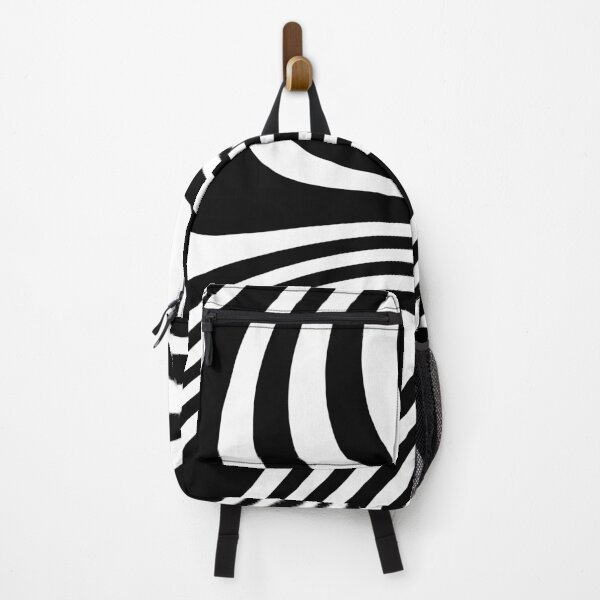 Item preview, Black and White Groovy Liquid Zebra Abstract Art  designed and sold by patternsoup.