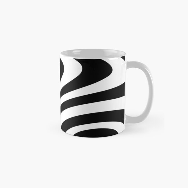 Item preview, Black and White Groovy Liquid Zebra Abstract Art  designed and sold by patternsoup.