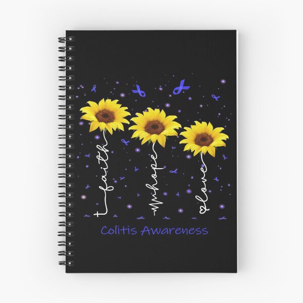 Item preview, Sunflower Faith Hope Love Colitis Awareness designed and sold by largellie.