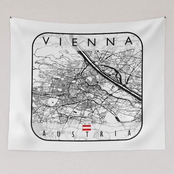 Item preview, VIENNA MAP AUSTRIA designed and sold by hatimelhag.