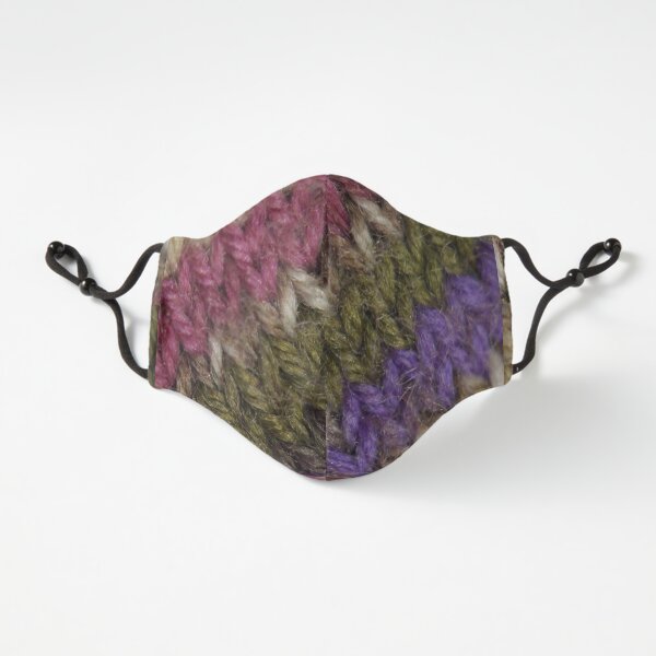 Knitted wool fabric texture with warm colours. Fitted 3-Layer