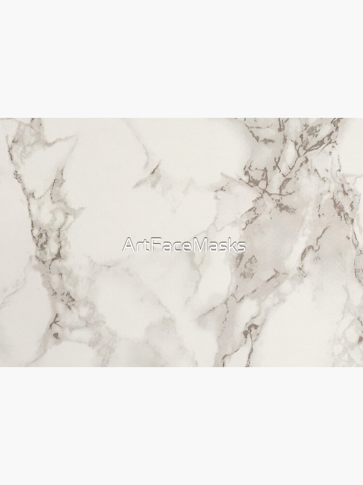 Marble Veined white and grey Calcutta by ArtFaceMasks