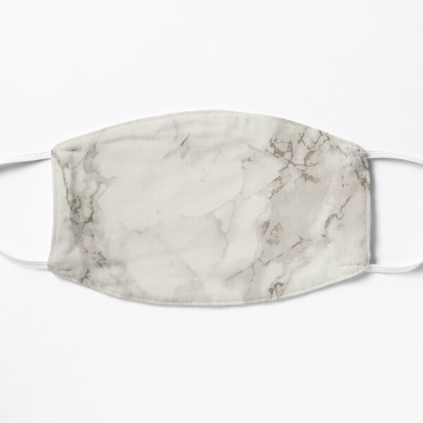 Marble Veined white and grey Calcutta Flat Mask