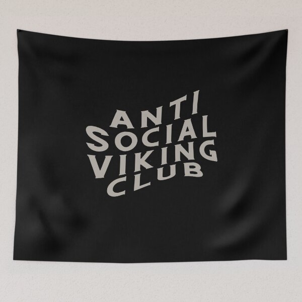 Item preview, Anti Social Viking Club designed and sold by MerchActually.