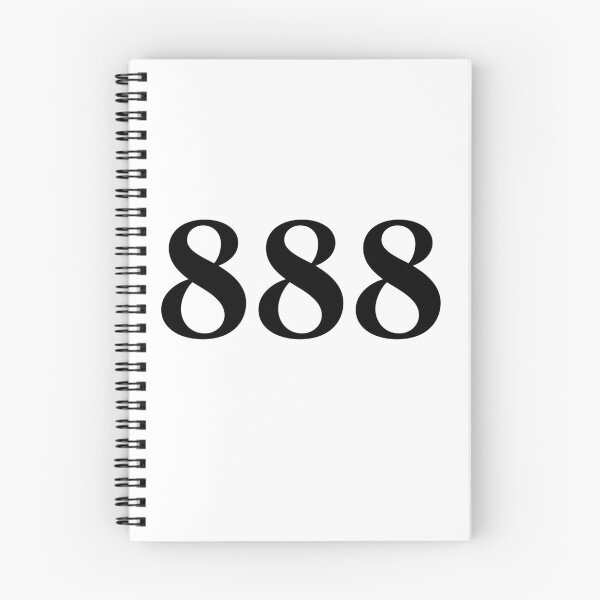 Item preview, 888 angel number modern handwriting designed and sold by sollunadesigns.