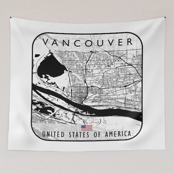 Artikelvorschau, KARTE VON VANCOUVER USA entworfen und verkauft von hatimelhag.