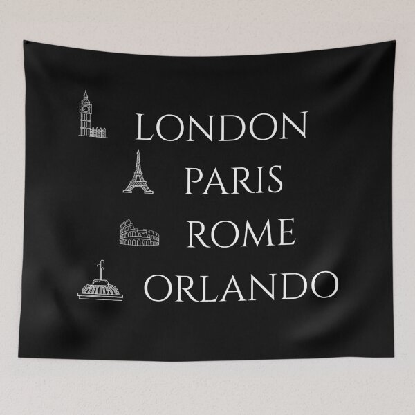Item preview, Orlando Florida & London Paris Rome designed and sold by TYPhoenicians.