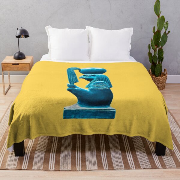 Item preview, Ra - Horakhty with Ma’at feather. (Faience on yellow) designed and sold by DotorEaon.