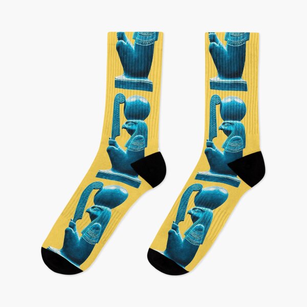 Item preview, Ra - Horakhty with Ma’at feather. (Faience on yellow) designed and sold by DotorEaon.
