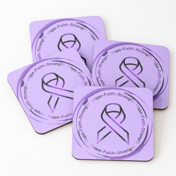 Item preview, Hope•Faith•Strength Awareness Ribbon (Purple&Black) 2 designed and sold by CaitlynConnor.