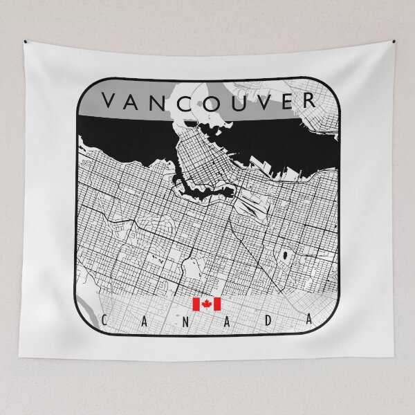 Artikelvorschau, KARTE VON VANCOUVER KANADA entworfen und verkauft von hatimelhag.